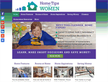 Tablet Screenshot of hometipsforwomen.com
